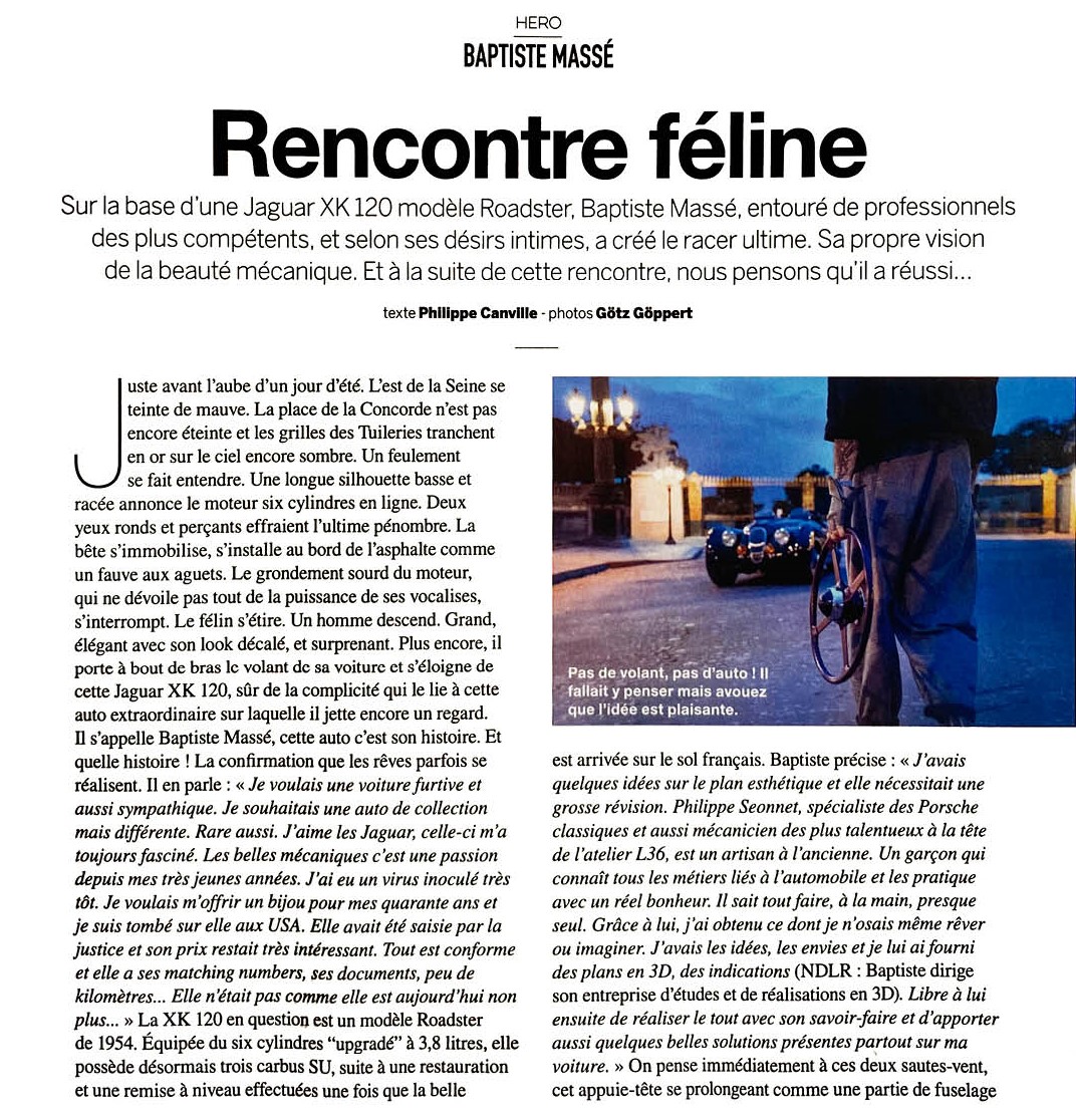 MAGAZINE AUTOHEROES – PROJET JAGUAR XK